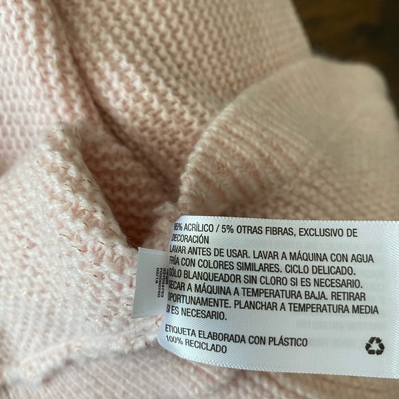 Cat & Jack, Girls Sweater Poncho, Pink, Barbiecore, Size 2T/3T - Picture 15 of 16